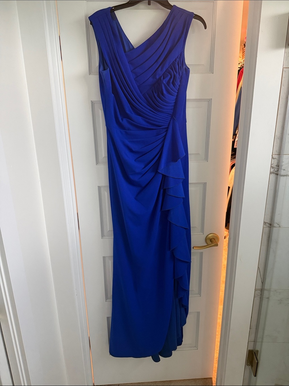 Tadashi Shoji Cobalt Blue Evening Dress